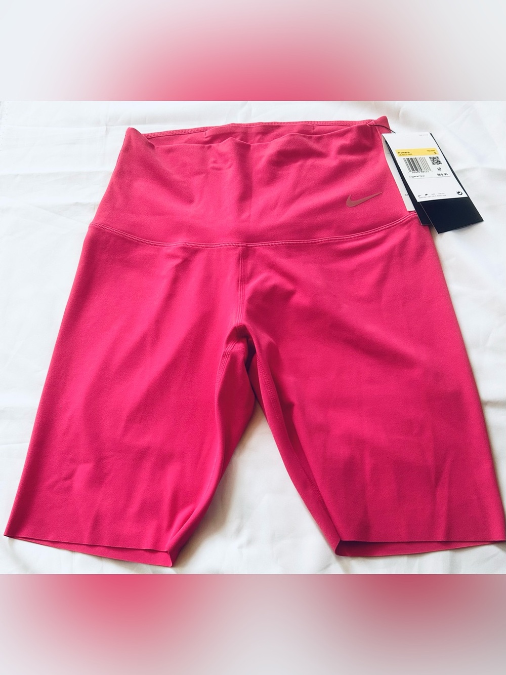 Nike Women's Hot Pink High-Rise Bike Shorts